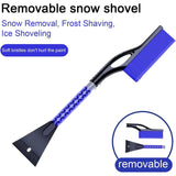Perie de Zapada cu Racleta pentru Masina, Vivimall, Multifunctionala, Demontabila, cu Maner Antiderapant, Aluminiu, Plastic, Fragmentarea Ghetii de pe Parbriz, Solutia pentru Iarna, pentru Dezghetare, 68x24x11.1 cm, Albastru - vivimall.ro