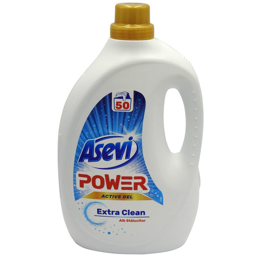 Detergent Lichid, Asevi, 2.5 L Power Extra Clean 50 spalari