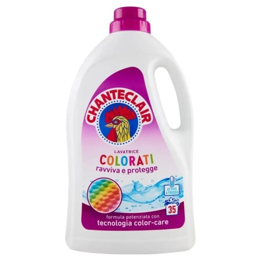 Chanteclair Colorati — detergent lichid pentru rufe colorate, 1.575 ml (35 spălări) - vivimall.ro
