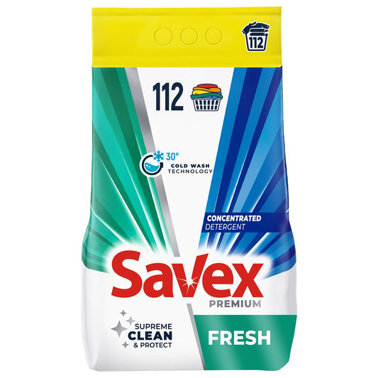 Savex automata mosópor, 9 kg Fresh 112 mosás