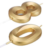 Lumanare Cifra 8, Flippy, Model Diamond, 5 x 3.4 cm, Auriu - vivimall.ro