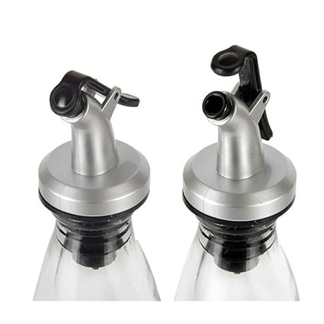 Picurator cu Dop pentru Sticla, Vivimall, Dop Dispenser pentru Ulei Sosuri, 8.5 x 3 cm, Argintiu - vivimall.ro