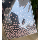 Fata de Masa, Vivimall, din PEVA, Imprimeu Buline Roz, 137 x 274 cm, Impermeabila, Fara Pete, Curatare Rapida, Negru - vivimall.ro