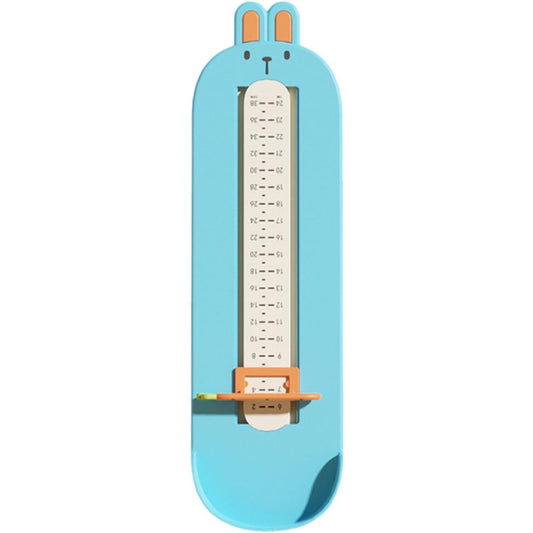 Dispozitiv de Masurat Talpa Piciorului pentru Bebelusi, Vivimall, 6-24, Model Iepuras, Albastru - vivimall.ro