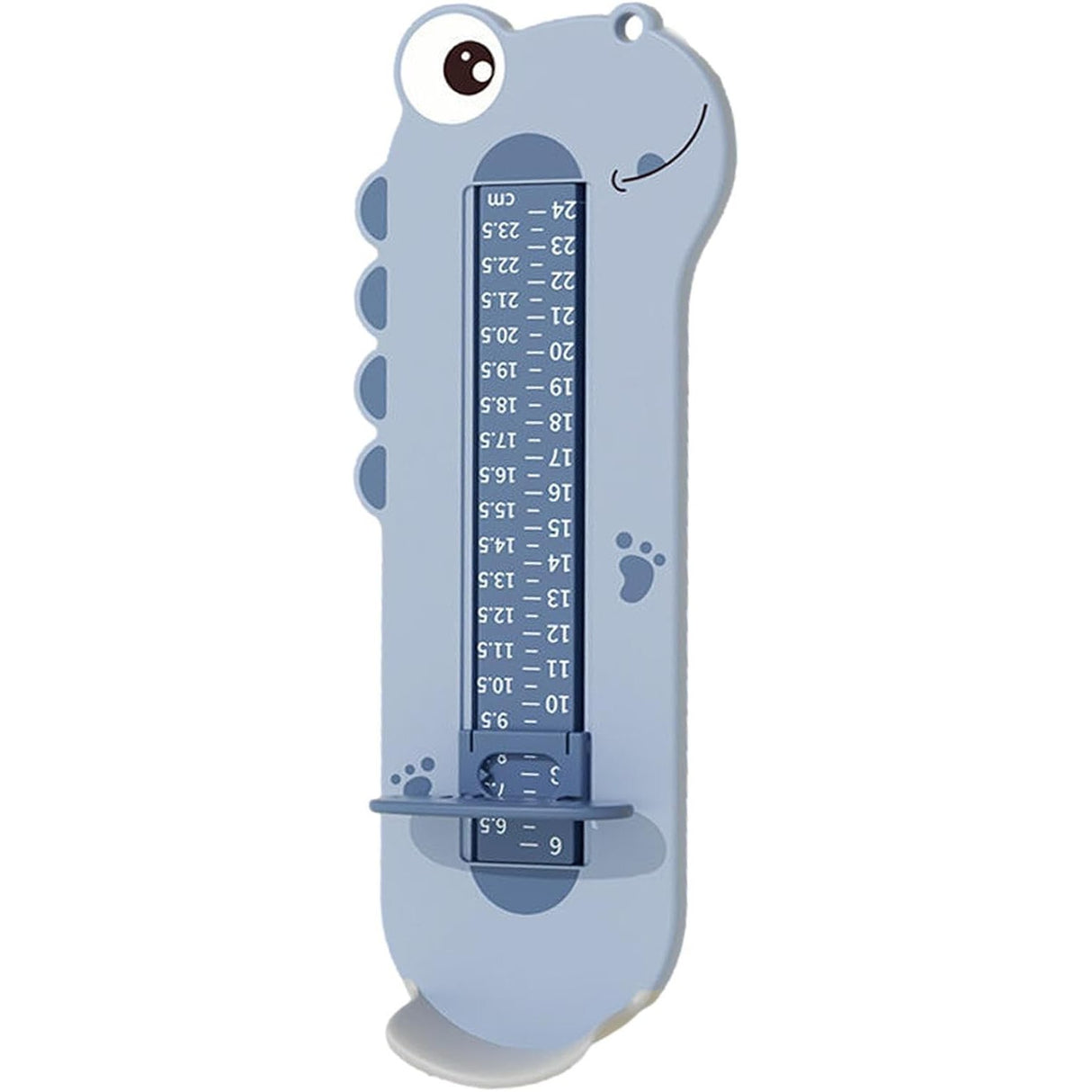 Dispozitiv de Masurat Talpa Piciorului pentru Bebelusi, Vivimall, 9-24, Model Dinozaur, Albastru - vivimall.ro