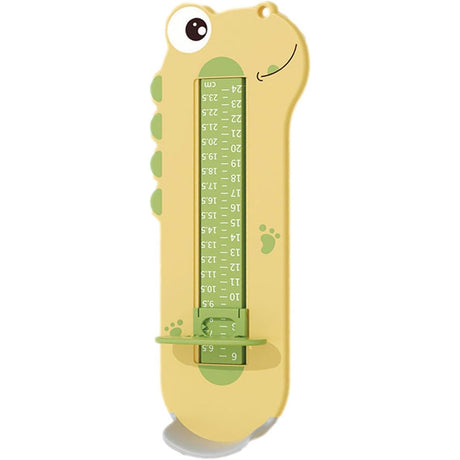 Dispozitiv de Masurat Talpa Piciorului pentru Bebelusi, Vivimall, 9-24, Model Dinozaur, Galben - vivimall.ro