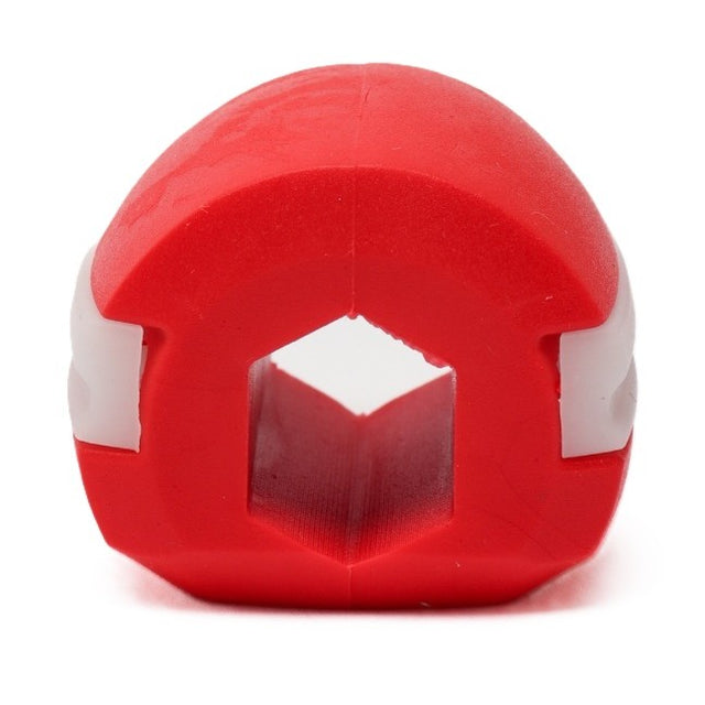 Dispozitiv de Tonifiere Faciala, Vivimall, din Silicon, Corectare Mandibula/Maxilar, Rosu - vivimall.ro