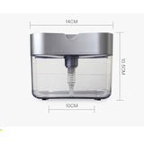 Dozator Dispenser 2 In 1 Pentru Detergent Lichid De Vase Sau Pentru Obiecte Sanitare Cu Suport Pentru Burete De Bucatarie,14 X 10.5 X 10 Cm, Capacitate 380 Ml - vivimall.ro