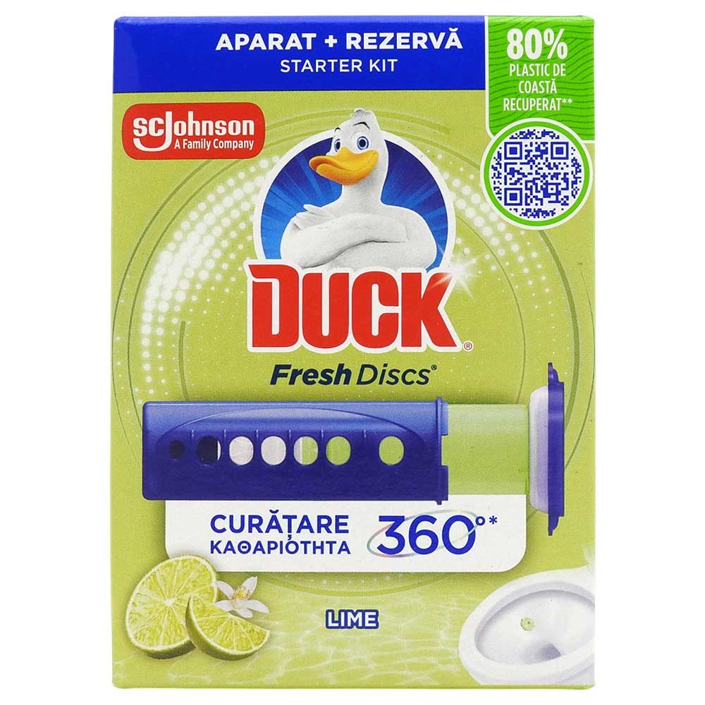 Duck Fresh Discs WC-frissítő 36 ml Lime