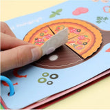 Carte Senzoriala Montessori, Flippy, Jucarie Eductiva Quiet Book, Seria ''Viata de Zi cu Zi'', Pagini Interactive, Stickers Reutilizabile, Dezvolta Motricitatea si Invatare Timpurie, 3ani+, Multicolora - vivimall.ro