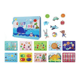 Carte Senzoriala Montessori, Flippy, Jucarie Eductiva Quiet Book, Seria ''Viata de Zi cu Zi'', Pagini Interactive, Stickers Reutilizabile, Dezvolta Motricitatea si Invatare Timpurie, 3ani+, Multicolora - vivimall.ro