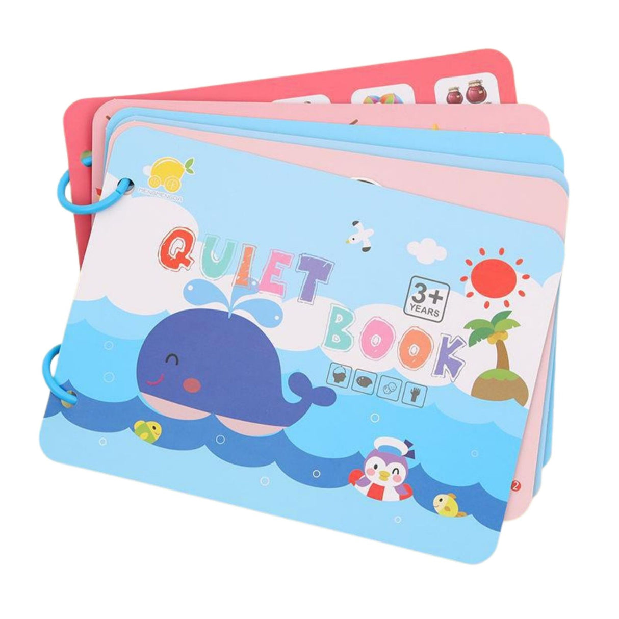 Carte Senzoriala Montessori, Flippy, Jucarie Eductiva Quiet Book, Seria ''Viata de Zi cu Zi'', Pagini Interactive, Stickers Reutilizabile, Dezvolta Motricitatea si Invatare Timpurie, 3ani+, Multicolora - vivimall.ro