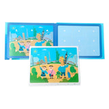 Carte Educativa cu Stickere Reutilizabile, Flippy, Quiet Book Senzoriala cu Pagini Interactive , Joc Montessori, Seria ''In Jurul Lumii', Puzzle, Dezvolta Motricitatea Fina si Logica, Quiet Book pentru Invatare Timpurie, 3 ani, Multicolor - vivimall.ro