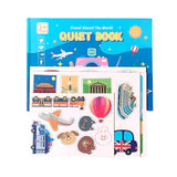 Carte Educativa cu Stickere Reutilizabile, Flippy, Quiet Book Senzoriala cu Pagini Interactive , Joc Montessori, Seria ''In Jurul Lumii', Puzzle, Dezvolta Motricitatea Fina si Logica, Quiet Book pentru Invatare Timpurie, 3 ani, Multicolor - vivimall.ro