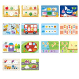 Carte Educativa cu Stickere Reutilizabile, Flippy, Busy Book Cognitiv, Pagini Interactive , Joc Montessori, Seria ''Invatare prin Joc'', Dezvolta Motricitatea Fina si Logica, Busy Book pentru Invatare Timpurie, 3 ani, Multicolor - vivimall.ro