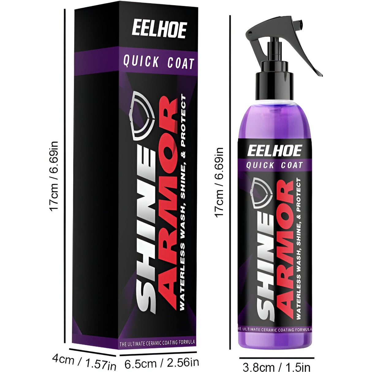 Spray Hidrofob Auto, Curățare, Acoperire, Strălucire, Reparare Zgârieturi, Nanotehnologie, Spălare Fără Apă, 100 ml - vivimall.ro