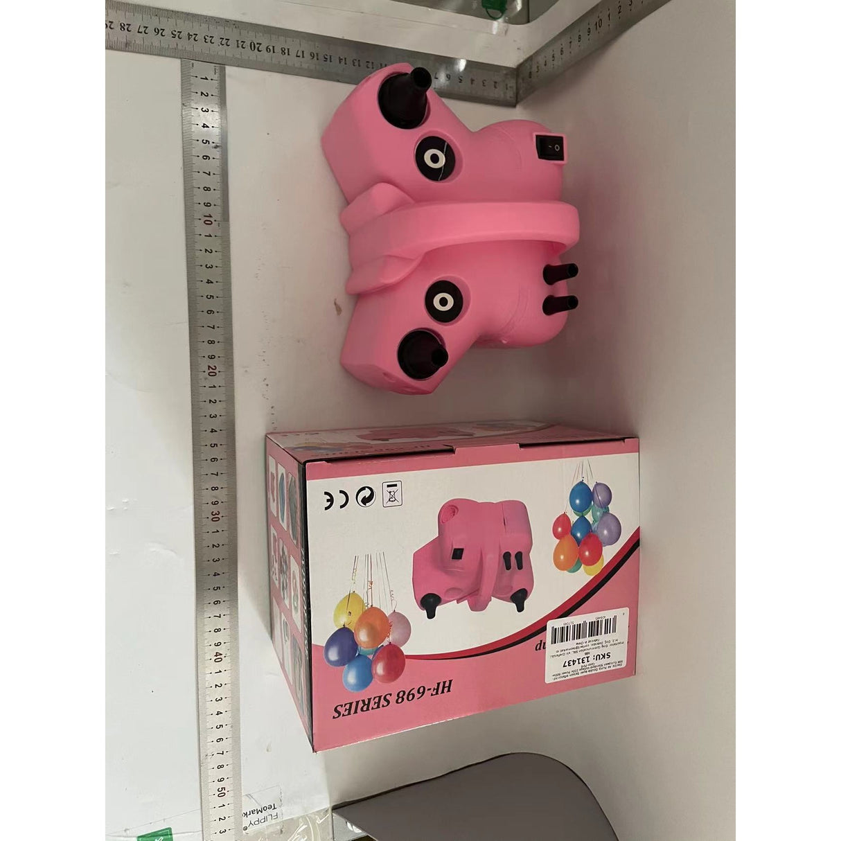 Elektromos lufipumpa, két kimenettel, 220V, 600W teljesítmény, parti kiegészítők