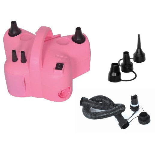 Elektromos lufipumpa, két kimenettel, tartozékokkal, 220V, teljesítmény 600W, parti kiegészítők