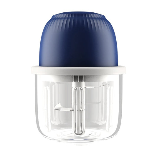 Tocator Electric pentru Bucatarie, Vivimall, Model Presa Electrica pentru Legume Fructe Carne Umpluturi Sosuri, Otel Inoxidabil, 14 x 10.5 x 10.5 cm, 350 ml, Albastru Inchis - vivimall.ro