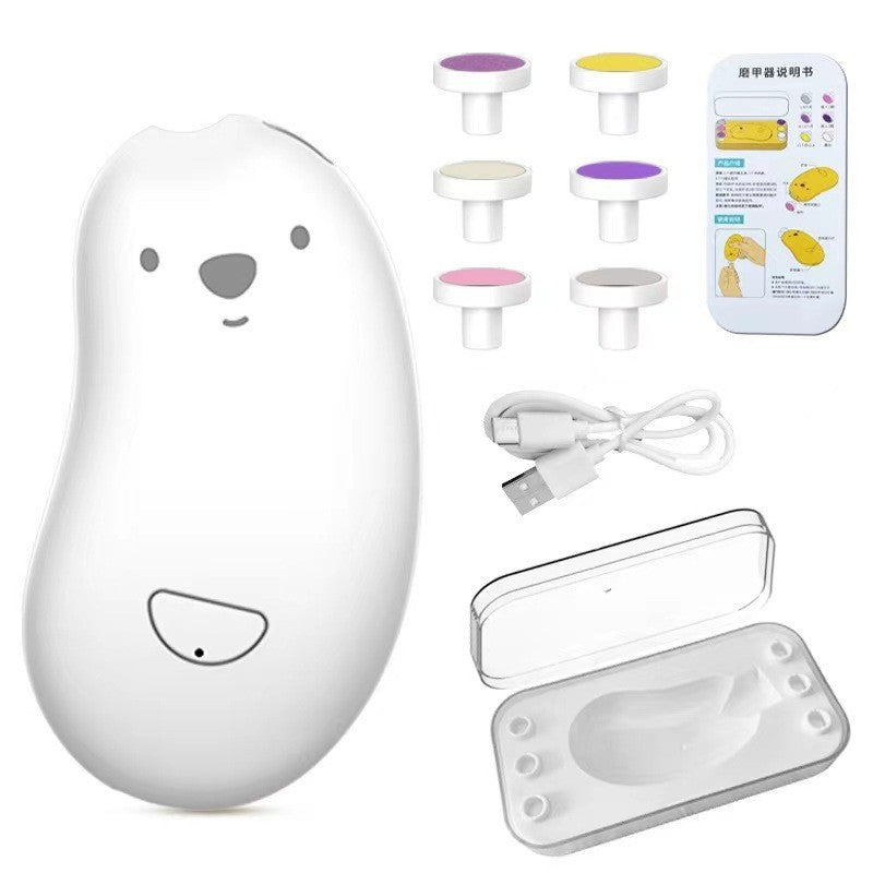 Elektromos reszelő, babáknak és felnőtteknek, hasizomból készült, USB töltés, 6 tartozék, LED lámpával