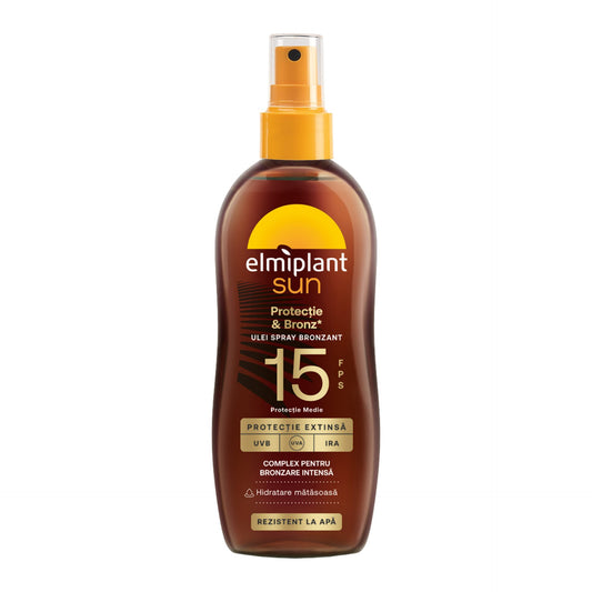 ELMI SUN OIL SPRAY TAN&PROT SPF15 150ML - vivimall.ro