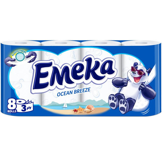 Emeka Toalettpapír 8 TEKERCS 3 RÉTEG Óceáni szellő
