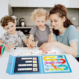 Joc educativ Flippy alfabet englez depozitat compact, ideal pentru transport și joc în deplasare