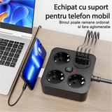Prelungitor Flippy cu cablu de 2 metri conectat la priză, utilizare în birou modern