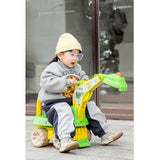 Excavator pentru Copii, Vivimall, 1-3 Ani, Greutate Portanta 30 kg, Muzica si Lumini, Rotatie 360 Grade, 45 x 31 x 35 cm, 4 Roti, Verde - vivimall.ro