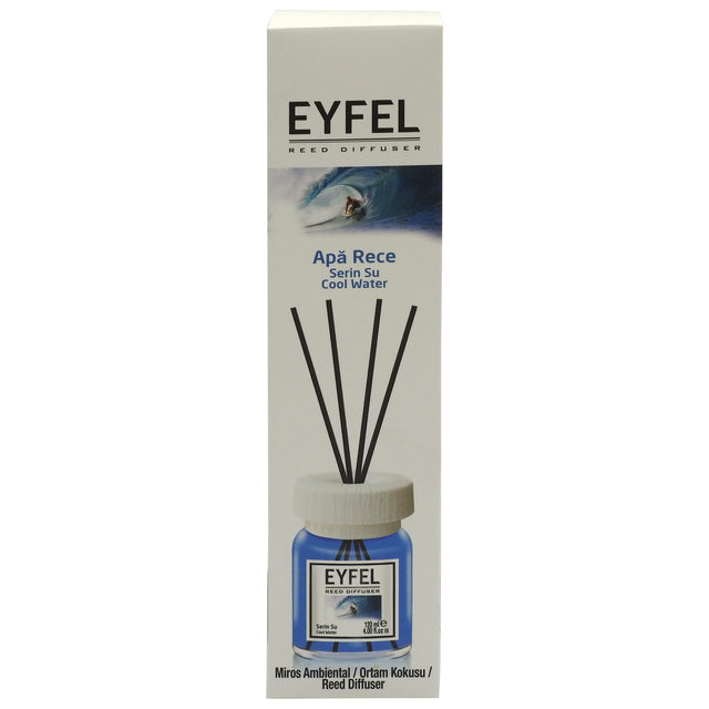 Odorizant Camera cu Betisoare, EYFEL, Cool Water, 120 ml - vivimall.ro