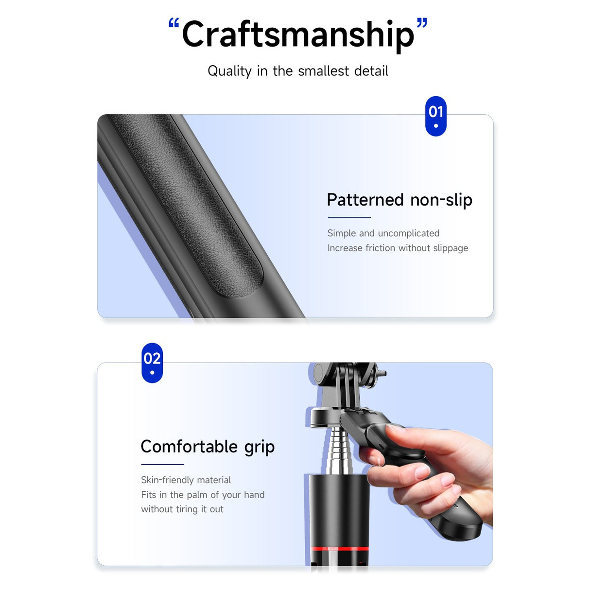 Trepied Selfie Stick, Flippy, Extensibil, Telecomanda Bluetooth Reincarcabila, Pentru Calatorii, Vlog Video si Fotografie, 30,6 x 7,6 x 3,5 cm, Negru - vivimall.ro