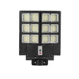 Lampa solara stradala Vivimall, cu telecomanda, senzor de miscare si lumina, suport prindere, 480 LED-uri, IP65, ABS, 15AH, 300W, temperatura culoare 6500K, 44.6x34.8x7.2 cm, autonomie 10-12 ore, negru - vivimall.ro