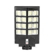 Lampa solara stradala Vivimall, cu telecomanda, senzor de miscare si lumina, suport prindere, 640 LED-uri, IP65, ABS, 20AH, 400W, temperatura culoare 6500K, 59.7x34.8x7.2 cm, autonomie 10-12 ore, negru - vivimall.ro