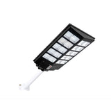 Lampa solara stradala Vivimall, cu telecomanda, senzor de miscare si lumina, suport prindere, 800 LED-uri, IP65, ABS, 25AH, 500W, temperatura culoare 6500K, 67.6x34.8x7.2 cm, autonomie 10-12 ore, negru - vivimall.ro