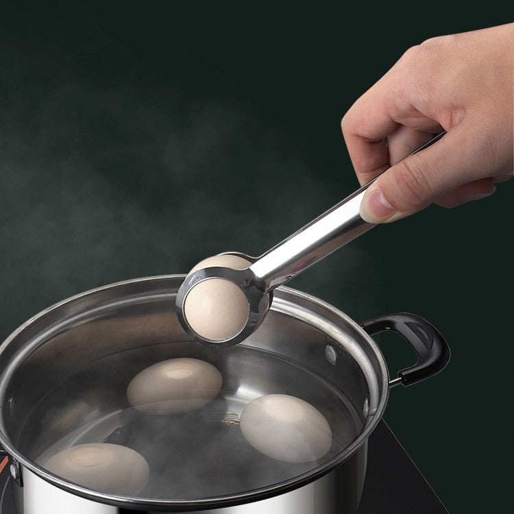 Cleste de Bucatarie, Flippy, Multifunctional, pentru Oua/Alimente/Salata, din Otel Inoxidabil, Gri