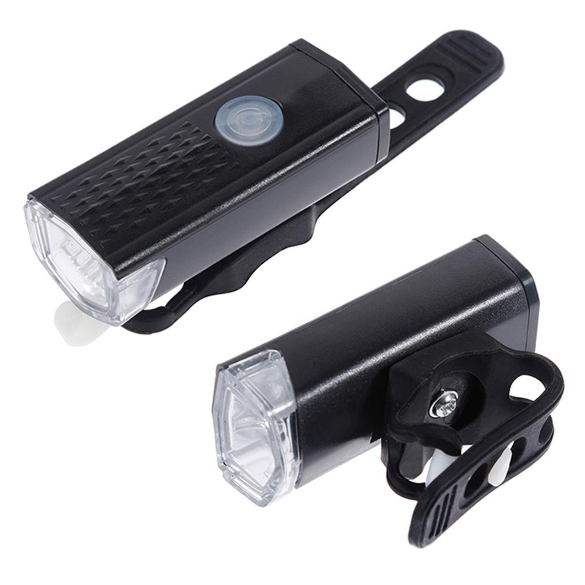 Far cu LED proiector pentru bicicleta\trotineta, Vivimall, reincarcabil, cablu USB inclus, 3 moduri de lumina, IPX4, Negru, 6.5x2.9x2.3 cm - vivimall.ro