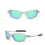 Ochelari de Soare, Vivimall, pentru Sportivi, Polarizati, UV400, din Metal si ABS, 14.8 x 14.6 x 1.9 cm, Gri - vivimall.ro