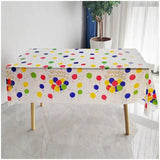 Fata de Masa, Vivimall, din PEVA, Imprimeu Happy Birthday cu Baloane, 137 x 274 cm, Impermeabila, Fara Pete, Curatare Rapida, Multicolor - vivimall.ro