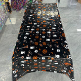 Fata de Masa, Vivimall, din Folie, Imprimeu Halloween - Boo, 137 x 183 cm, Negru - vivimall.ro