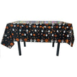 Fata de Masa, Vivimall, din Folie, Imprimeu Halloween - Boo, 137 x 183 cm, Negru - vivimall.ro