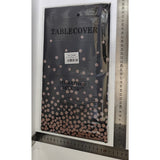 Fata de Masa, Vivimall, din PEVA, Imprimeu Buline Roz, 137 x 274 cm, Impermeabila, Fara Pete, Curatare Rapida, Negru - vivimall.ro