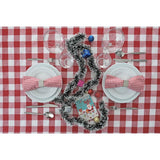 Fata de masa in carouri Vivimall, Material Textil, 130 x 180 cm, Rosu - vivimall.ro