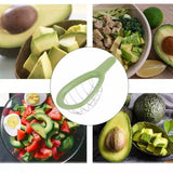 Feliator de Avocado, Vivimall, pentru Taierea in Cubulete, Multifunctional, pentru Bucatarie, Otel Inoxidabil, ABS, 16x8x5 cm, Verde - vivimall.ro