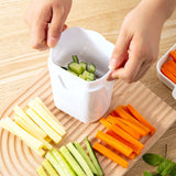 Feliator De Fructe Si Legume, Din Plastic Si Otel, Mecanic, Taiere 1.2 Cm Grosime, 14 X 9.5 X 8 Cm, Alb - vivimall.ro