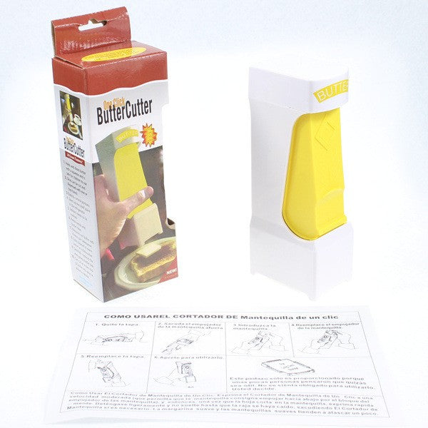 Feliator manual de unt Vivimall, material plastic, design usor si practic, 20x6x8.5 cm, Butter Cutter, alb - vivimall.ro