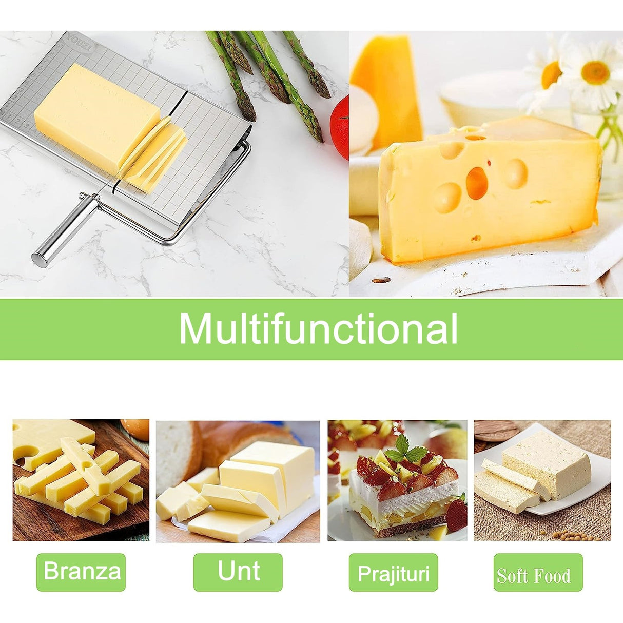 Feliator manual inox cu 5 lame | SlicePro - vivimall.ro