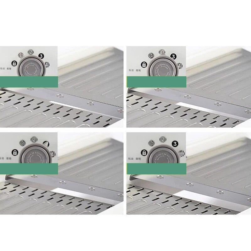 Feliator Manual Multifunctional, Vivimall, Usor de Folosit, pentru Legume, Fructe, Razatoare, Otel Inoxidabil, Accesoriu Bucatarie, 39 x 11.5 x 12.5 cm Alb - vivimall.ro