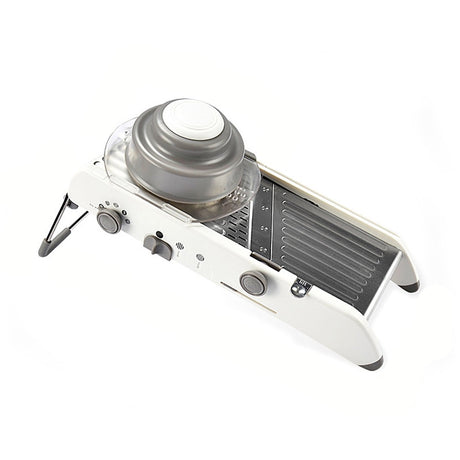 Feliator Manual Multifunctional, Vivimall, Usor de Folosit, pentru Legume, Fructe, Razatoare, Otel Inoxidabil, Accesoriu Bucatarie, 39 x 11.5 x 12.5 cm Alb - vivimall.ro