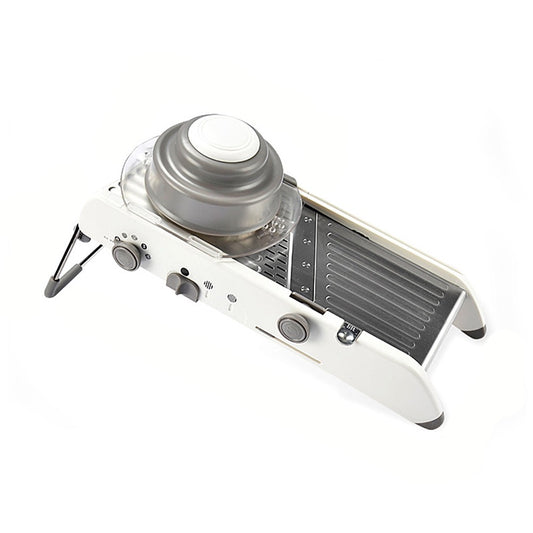 Feliator Manual Multifunctional, Vivimall, Usor de Folosit, pentru Legume, Fructe, Razatoare, Otel Inoxidabil, Accesoriu Bucatarie, 39 x 11.5 x 12.5 cm Alb - vivimall.ro