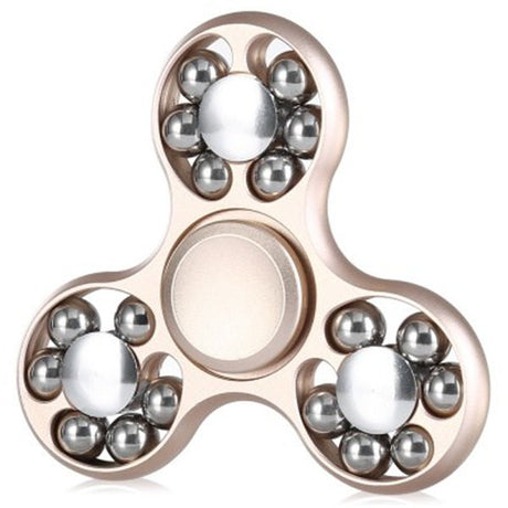 Fidget Spinner 18 Balls, Auriu - vivimall.ro